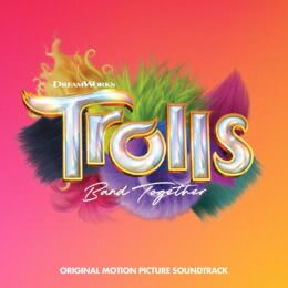 Обложка к диску с музыкой из мультфильма «Тролли 3»