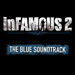 Обложка к диску с музыкой из игры «inFAMOUS 2 (The Blue Soundtrack)»