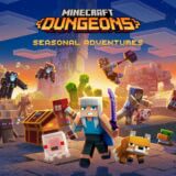 Маленькая обложка диска c музыкой из игры «Minecraft Dungeons: Seasonal Adventures»