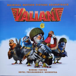 Обложка к диску с музыкой из мультфильма «Вэлиант: Пернатый спецназ»