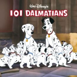 Обложка к диску с музыкой из мультфильма «101 далматинец»