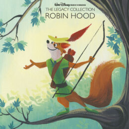 Обложка к диску с музыкой из мультфильма «Робин Гуд»