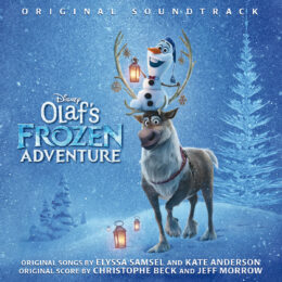 Обложка к диску с музыкой из мультфильма «Олаф и холодное приключение»