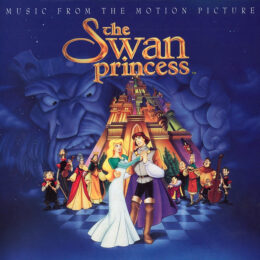 Обложка к диску с музыкой из мультфильма «Принцесса Лебедь»