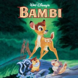 Обложка к диску с музыкой из мультфильма «Бемби»
